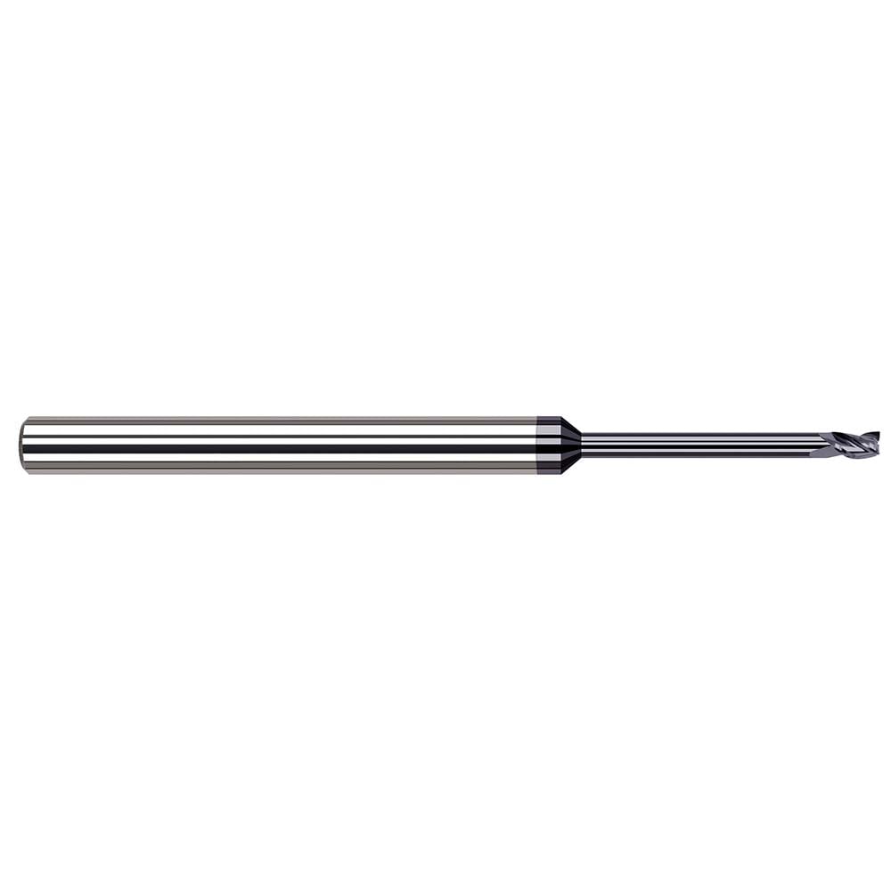 Harvey Tool 935720-C6 Square End Mill: 1/64 Dia, 1/32 LOC, 1/8 Shank Dia, 2-1/2 OAL, 3 Flutes, Solid Carbide Image