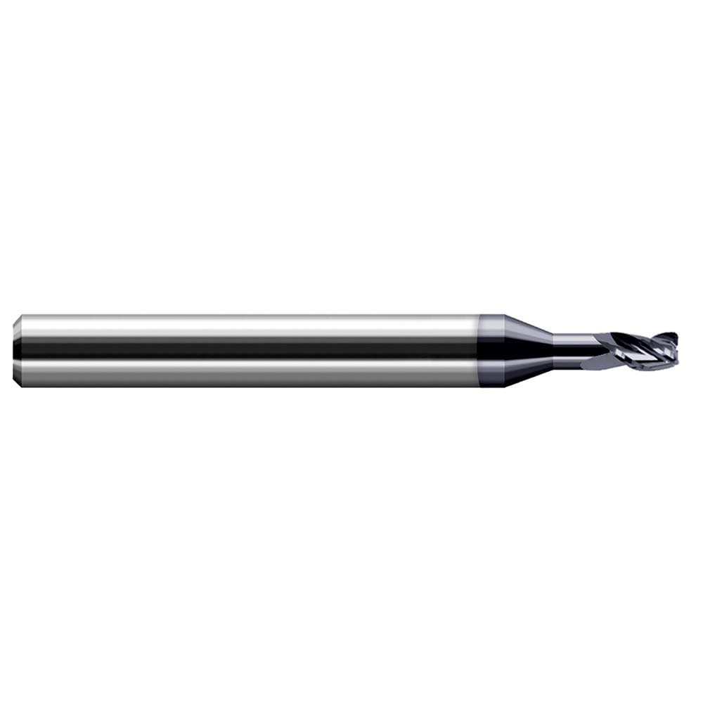 Harvey Tool 925708-C3 Corner Radius End Mill: 1/8" Dia, 3/16" LOC, 0.01" Radius, 3 Flutes, Solid Carbide Image