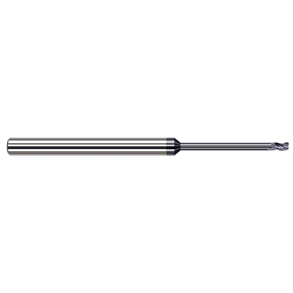 Harvey Tool 63108-C6 Corner Radius End Mill: 1/8" Dia, 3/16" LOC, 1/64" Radius, 4 Flutes, Solid Carbide Image