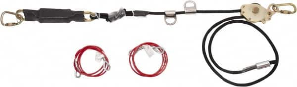 MSA 10150424 60 Long, 400 Lb Capacity, 1 Leg Locking Snap Hook Harness Horizontal Lifeline 