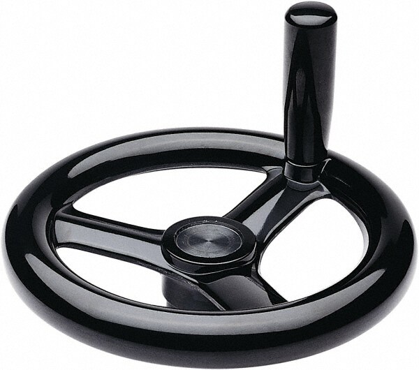 4.88", 3 Spoke Handwheel with Revolving Handle