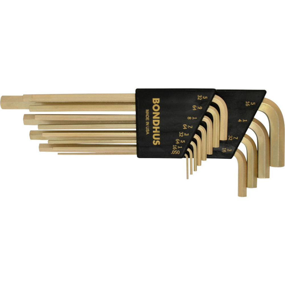Goldguard Bondhus - Hex Key Sets: Tool Type: Hex Tip Hex Key L-Wrench Set, With ...