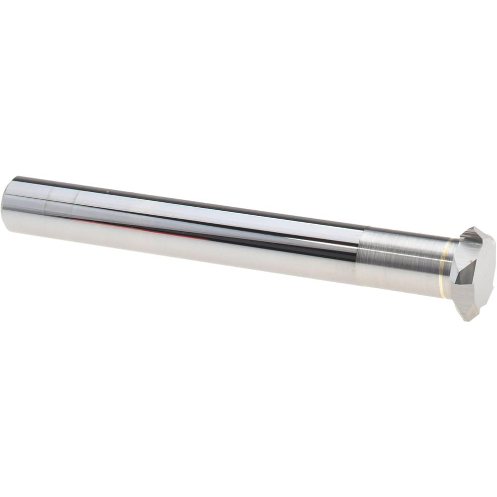 Back Chamfer: 1/2" Dia, 90 °, 0.125" Chamfer, 5 Flutes, Solid Carbide