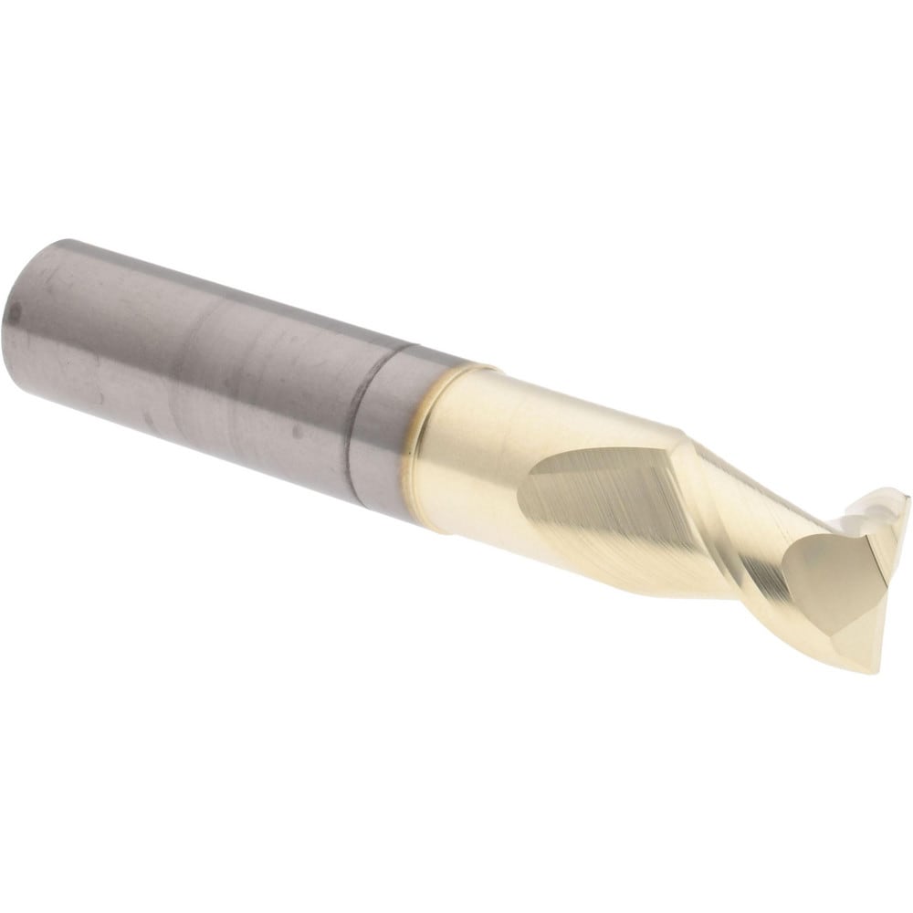 Accupro 25050010N22015C Corner Radius End Mill: 1/2" Dia, 5/8" LOC, 0.015" Radius, 2 Flutes, Solid Carbide 