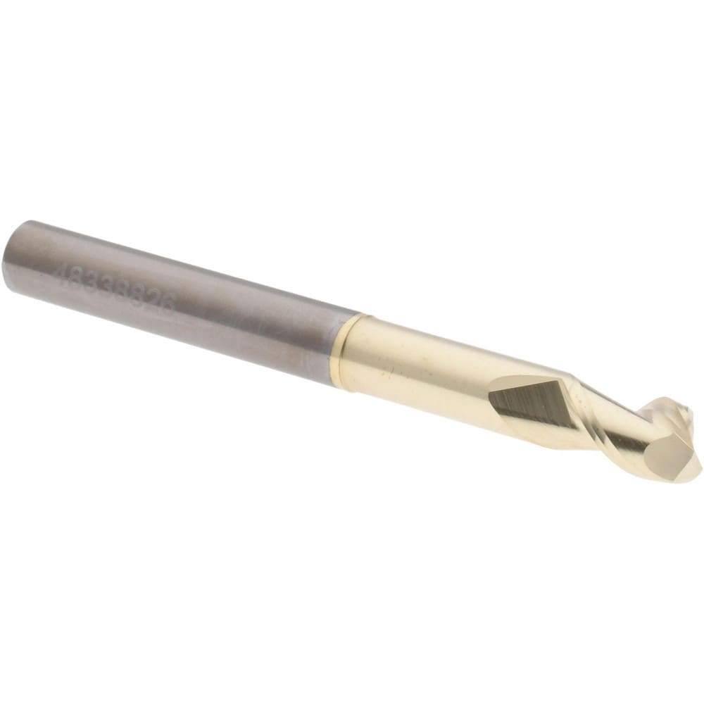 Accupro 25025006N18030C Corner Radius End Mill: 1/4" Dia, 3/8" LOC, 0.03" Radius, 2 Flutes, Solid Carbide Image