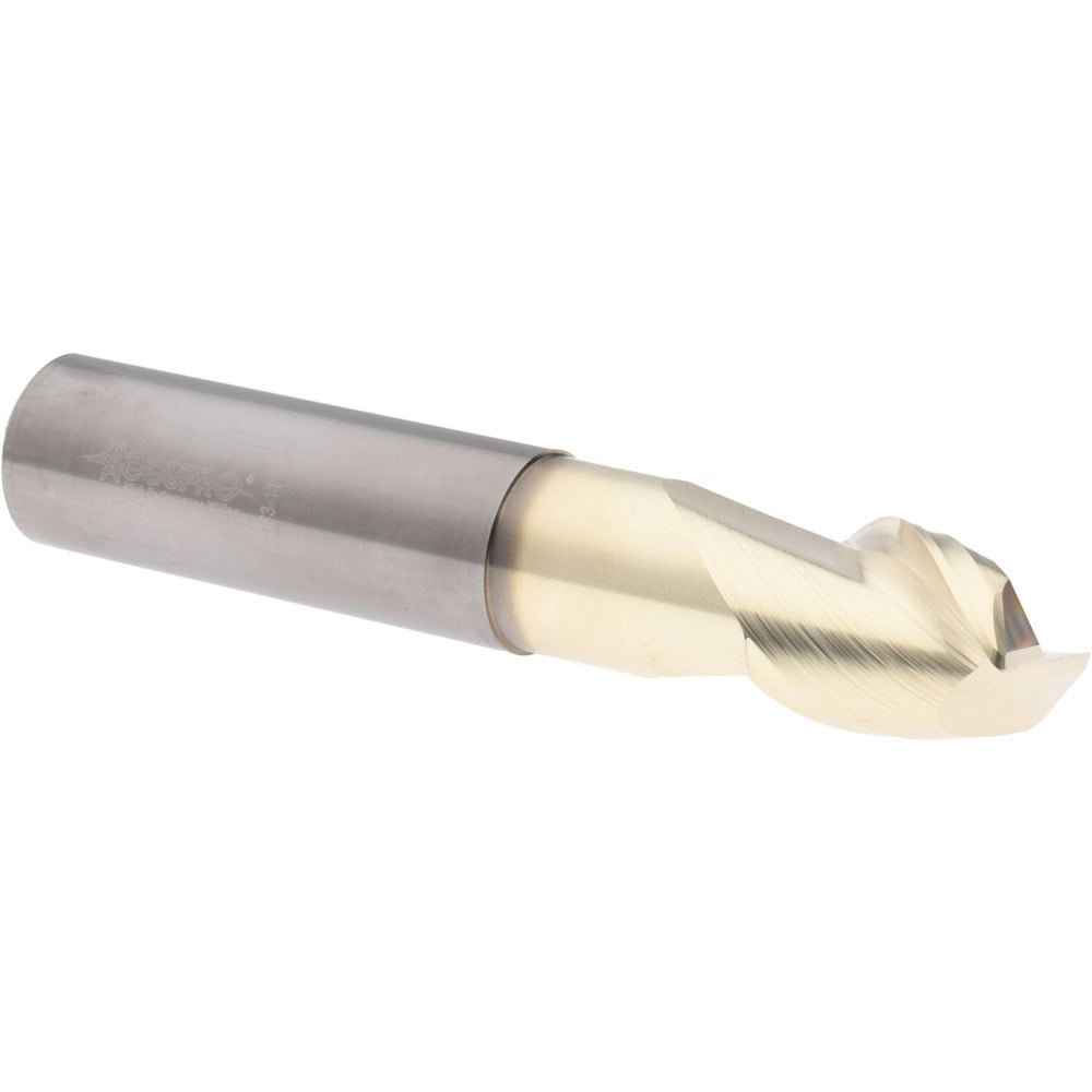 Accupro 25062512N26030C Corner Radius End Mill: 5/8" Dia, 3/4" LOC, 0.03" Radius, 2 Flutes, Solid Carbide 