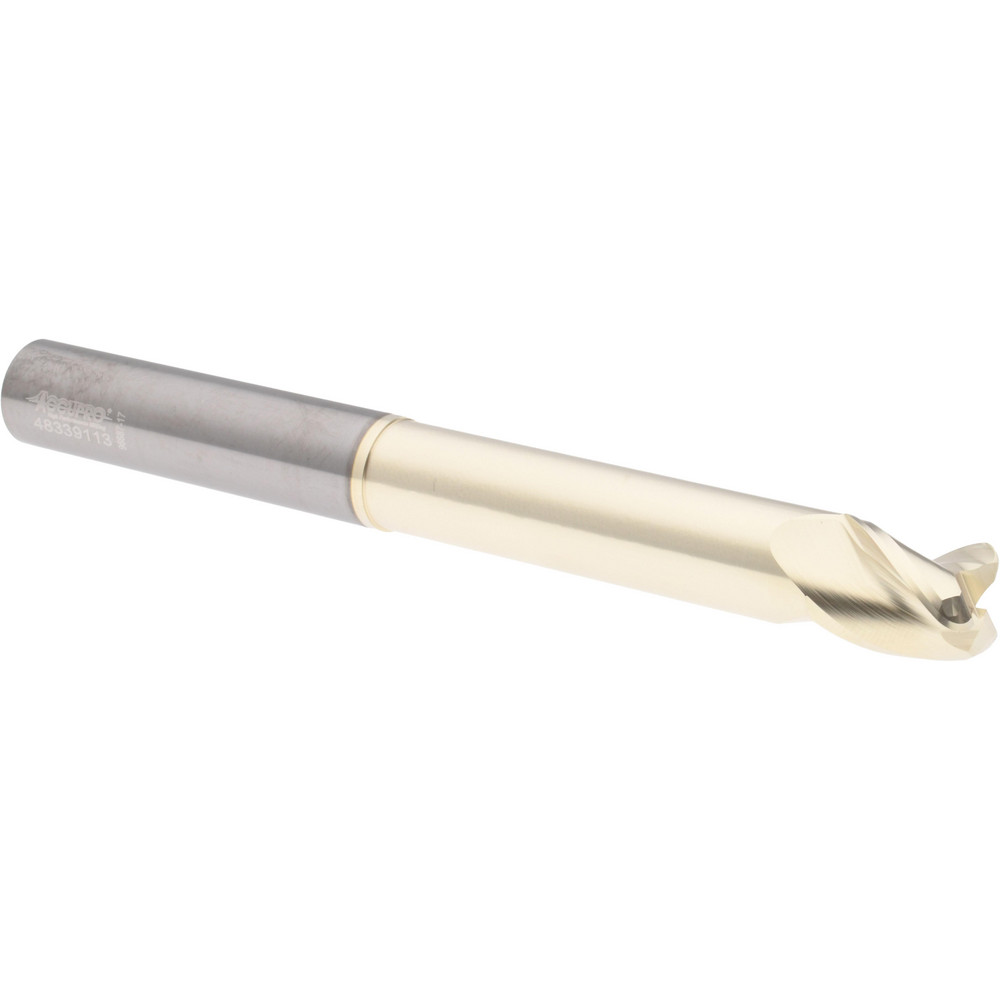 95170991 Corner Radius End Mill: 5/8" Dia, 3/4" LOC, 37 deg Helix, Corner Radius End, Centercutting  