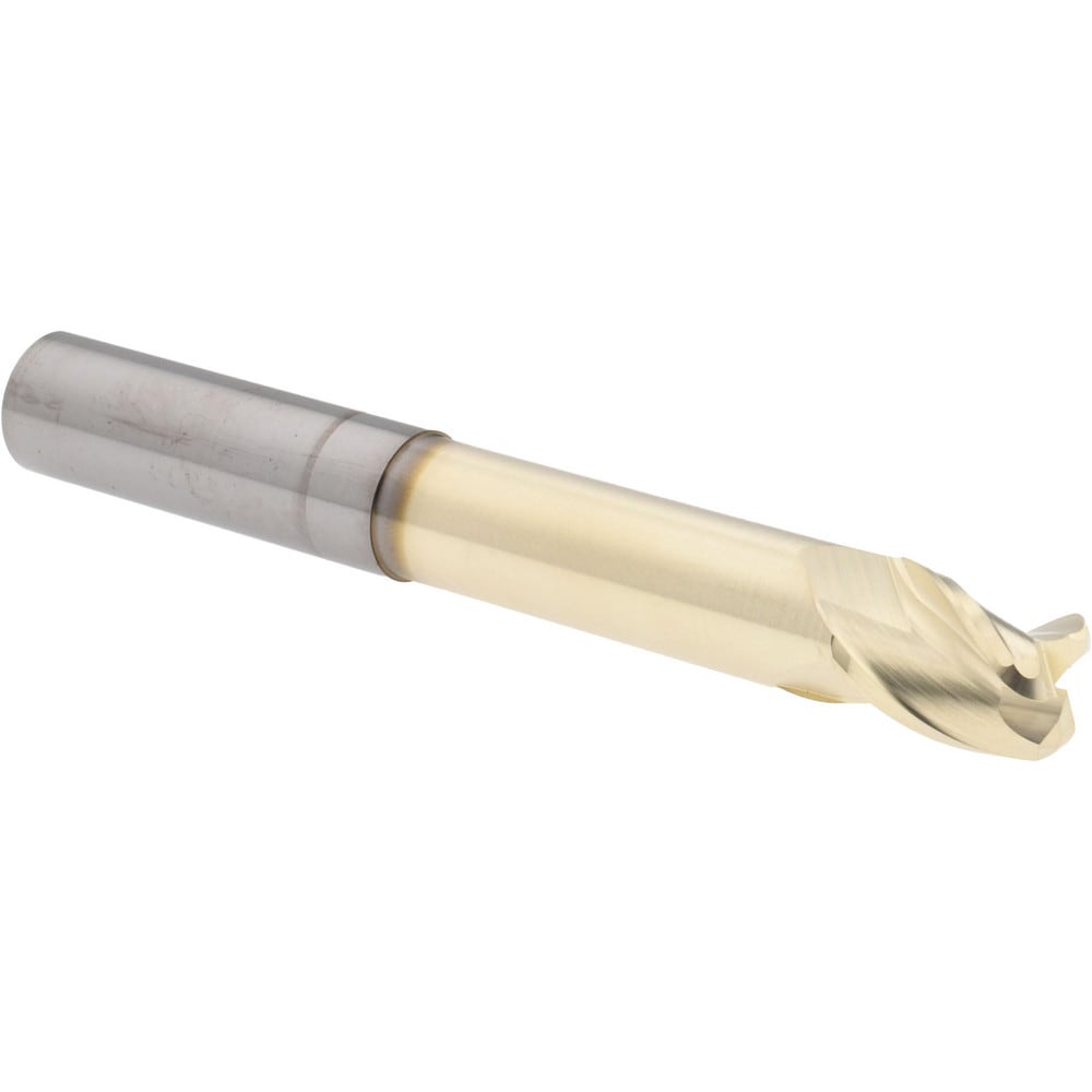 Accupro 35050010NS38120 Corner Radius End Mill: 1/2" Dia, 5/8" LOC, 0.12" Radius, 3 Flutes, Solid Carbide 