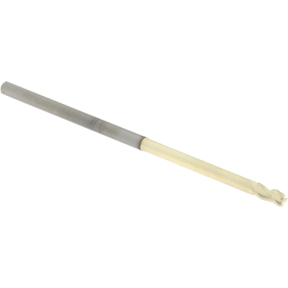 Accupro 35012504NS22030 Corner Radius End Mill: 1/8" Dia, 1/4" LOC, 0.03" Radius, 3 Flutes, Solid Carbide Image