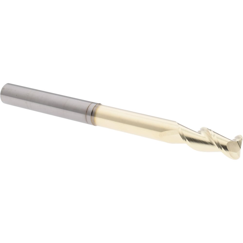 Accupro 25050020NS54090 Corner Radius End Mill: 1/2" Dia, 1-1/4" LOC, 0.09" Radius, 2 Flutes, Solid Carbide 