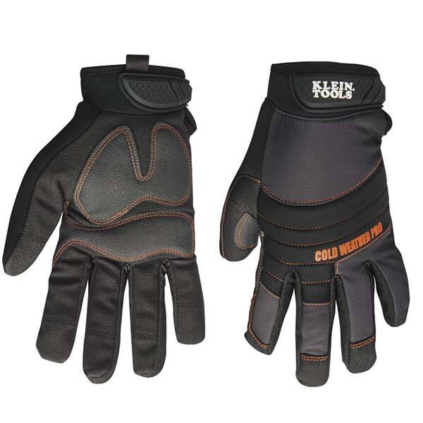 Klein Tools 40212 Gloves: Size L, Cotton-Lined, Nylon 