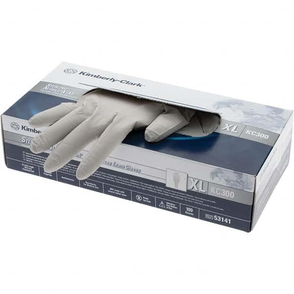 Disposable Gloves: X-Large, 3.5 mil Thick, Nitrile, Medical Grade
