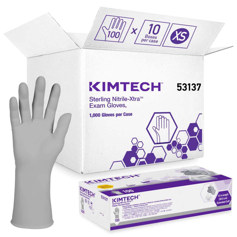 Disposable Gloves: X-Small, 3.5 mil Thick, Nitrile, Medical Grade