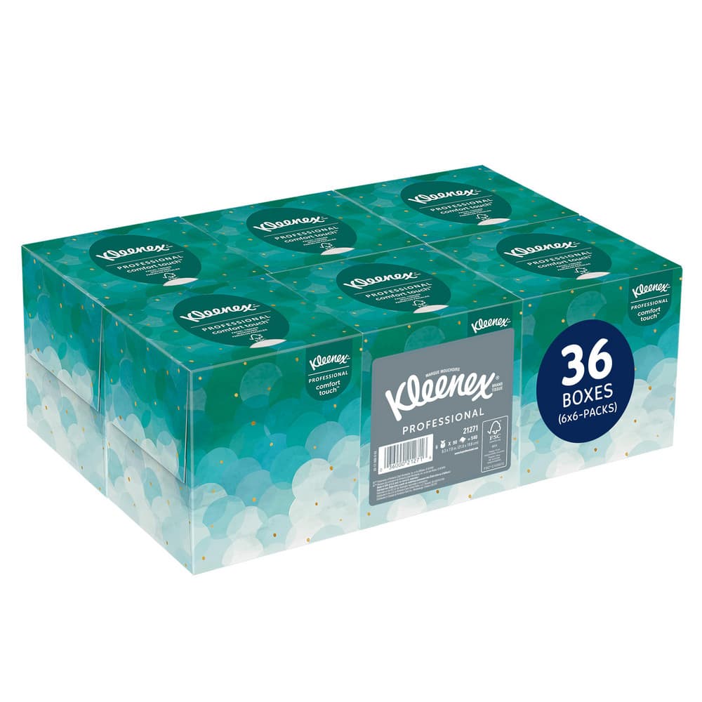 Kleenex Facial Tissue Cube For Business (21271), Upright Face Tissue Box
