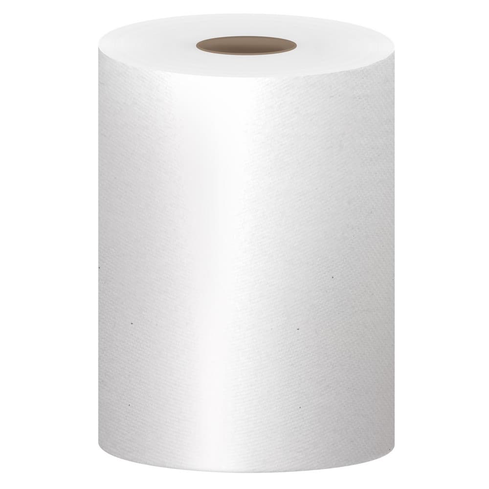 Scott Control Slimroll Hard Roll Paper Towels with Fast-Drying Absorbency Pockets (12388), White