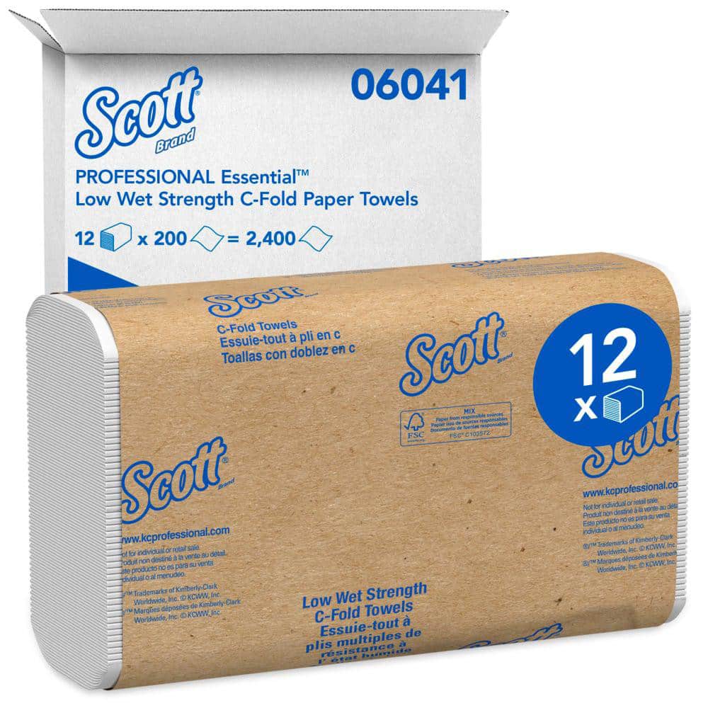 Paper Towels: Multifold, 12 Rolls, 1 Ply, White