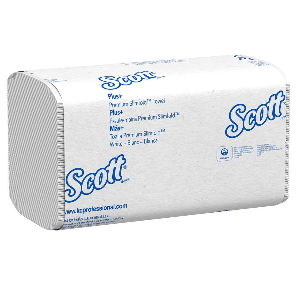 Paper Towels: Multifold, 24 Rolls, 1 Ply, Recycled Fiber, White