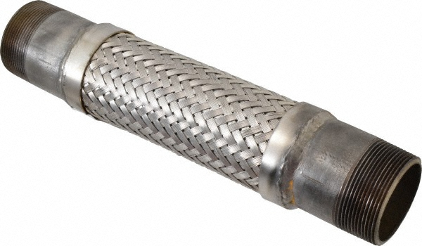 Made in USA 48417075 12" OAL, 2" ID, 450 Max psi, Flexible Metal Hose Assembly Image