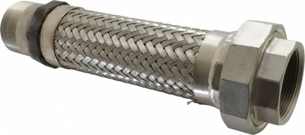 Made in USA 48417356 12" OAL, 2" ID, 450 Max psi, Flexible Metal Hose Assembly Image