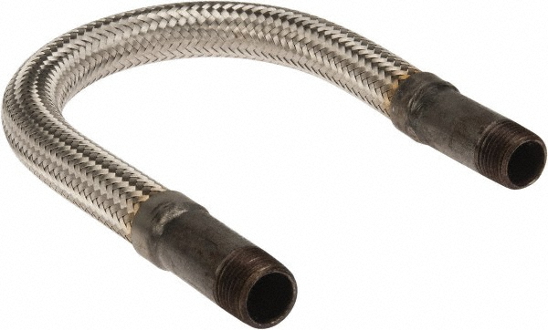 Made in USA 48420020 18" OAL, 1/2" ID, 1,040 Max psi, Flexible Metal Hose Assembly Image