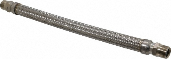 Made in USA 48420178 18" OAL, 3/4" ID, 600 Max psi, Flexible Metal Hose Assembly Image