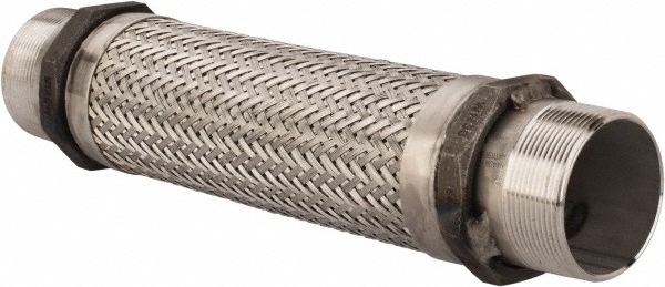 Made in USA 48420236 18" OAL, 3" ID, 250 Max psi, Flexible Metal Hose Assembly Image