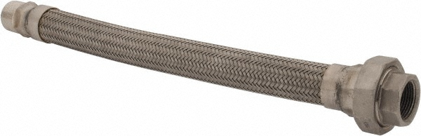 Made in USA 48420327 18" OAL, 1" ID, 580 Max psi, Flexible Metal Hose Assembly Image