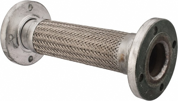 Made in USA 48420418 18" OAL, 3" ID, 250 Max psi, Flexible Metal Hose Assembly Image