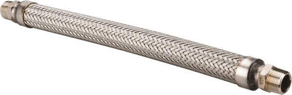 Made in USA 48420491 18" OAL, 3/4" ID, 600 Max psi, Flexible Metal Hose Assembly Image