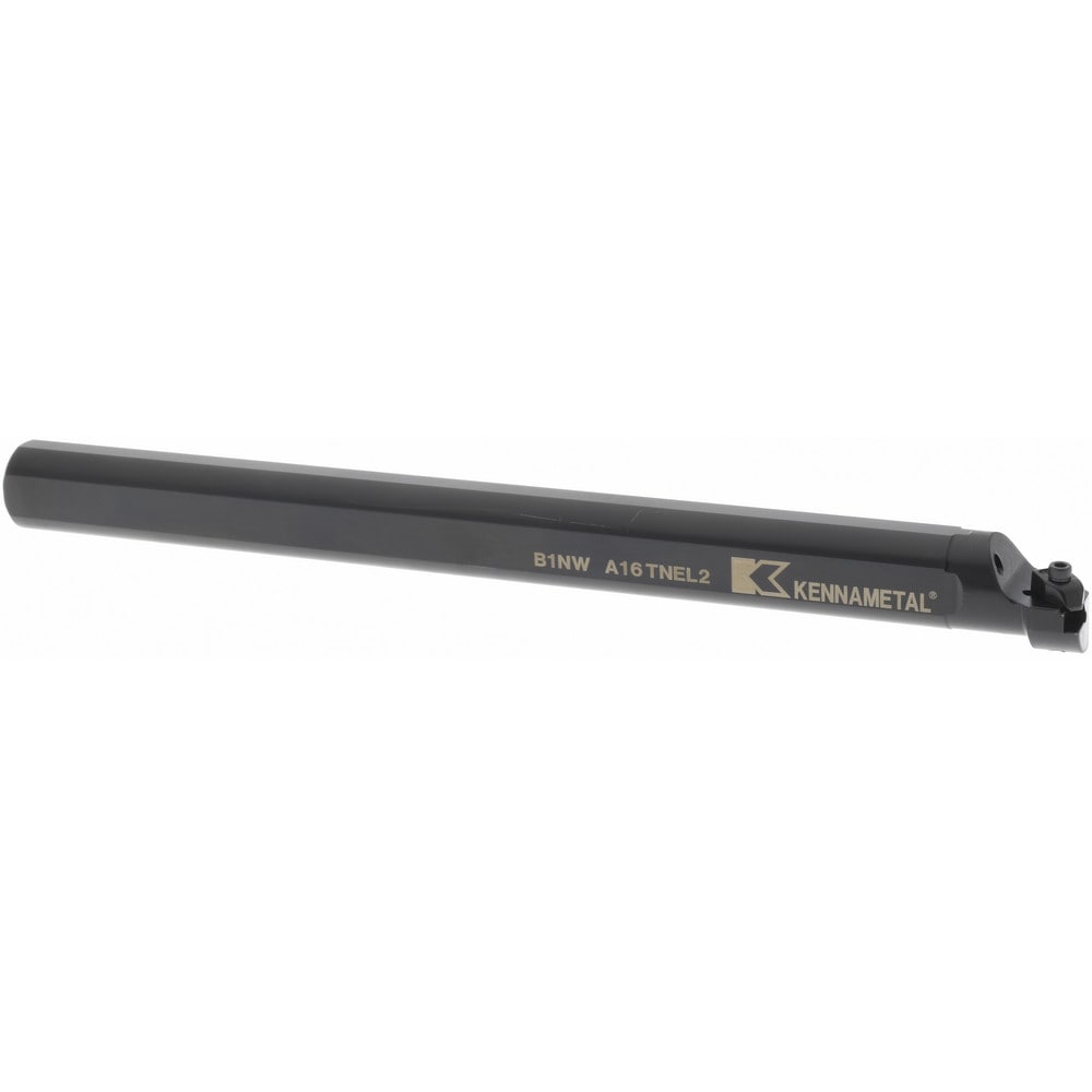Indexable Boring Bar: A16NEL2, 1-3/8" Min Bore Dia, Left Hand Cut, 1" Shank Dia, 3 ° Lead Angle, Steel