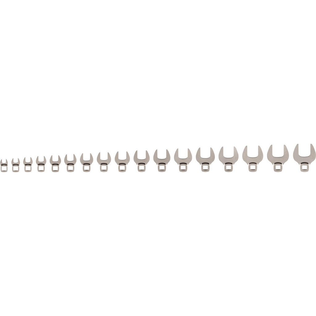 Tekton Crowfoot Wrench Sets: Open End Crowfoot Wrench Set, None, 3/8, Rounded | Part #WCF93202