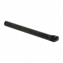 Indexable Boring Bar: A20UNSR3, 2.25" Min Bore Dia, Right Hand Cut, 1-1/4" Shank Dia, 3 ° Lead Angle, Steel