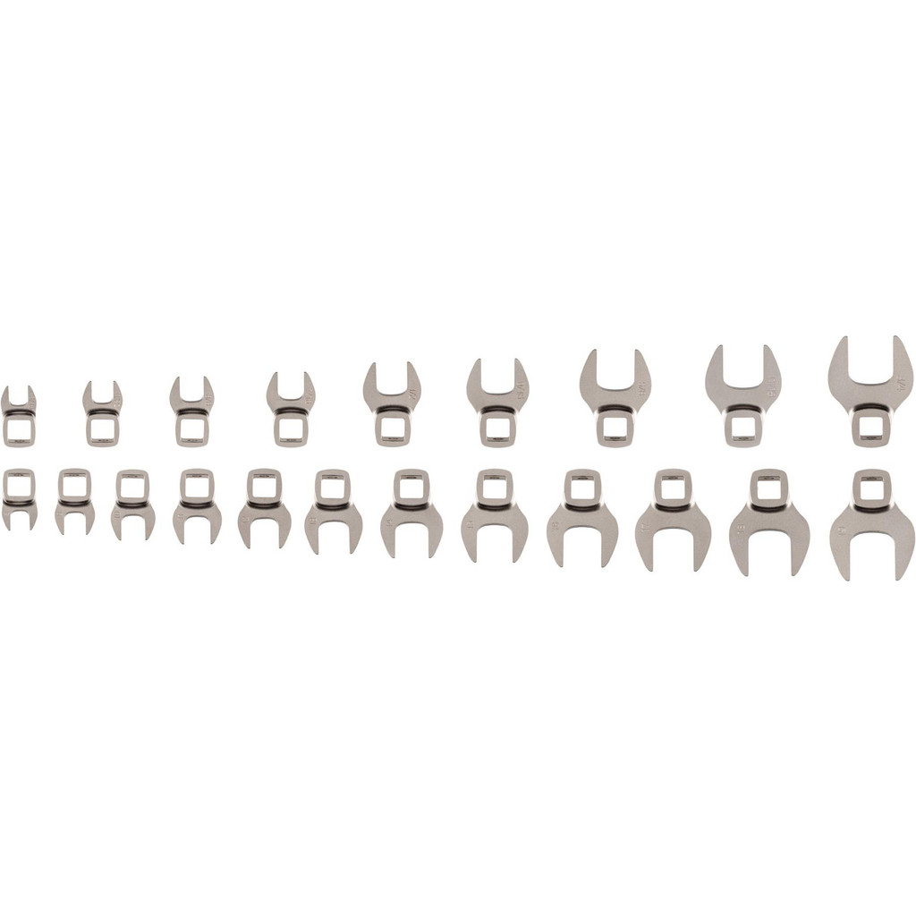 Tekton Crowfoot Wrench Sets: Open End Crowfoot Wrench Set, None, 3/8, Rounded | Part #WCF93301