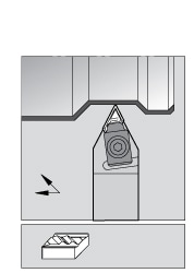 Indexable Profiling Toolholder: External, 0 ° Lead Angle