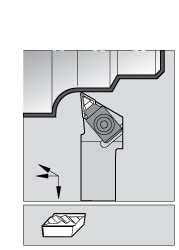 Kennametal 1097454 Indexable Profiling Toolholder: External, 5 ° Lead Angle Image