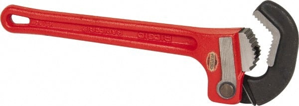 Rapidgrip Pipe Wrench: 10" OAL, Cast Iron & Steel