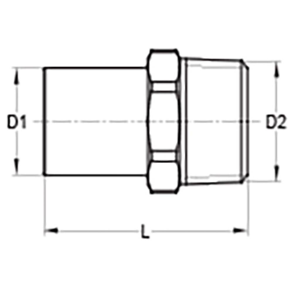 Merit Brass Copper Pipe Fittings Fitting Type Male Street Adapter 