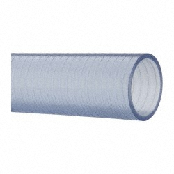 Made in USA | Value Collection Food & Beverage Hose: Polyvinyl Chloride, 2" ID, 2-3/8" OD, Priced as 1' Increments, 25' Minimum Cut Length, 100'