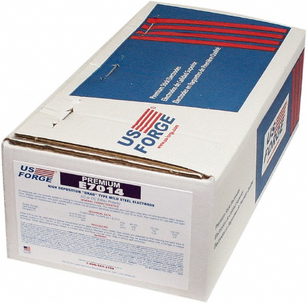 Made in USA 14" Long, 5/32" Diam, Mild Steel Arc Welding Electrode - E7014 | Part #1447