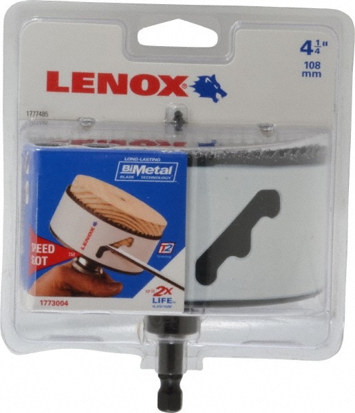 Lenox 1773004 Hole Saw: 4-1/4" Saw Dia, 1-1/2" Cut Depth Image