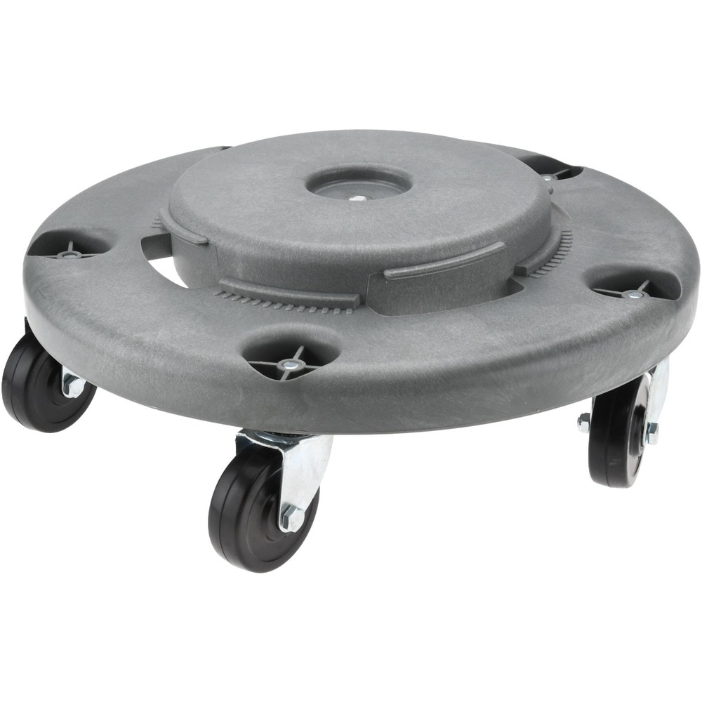 Round Polyethylene Twist-On Trash Can Dolly