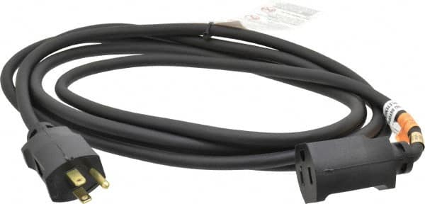 Southwire 12240008 10, 16/3 Gauge/Conductors, Black Outdoor Extension Cord 