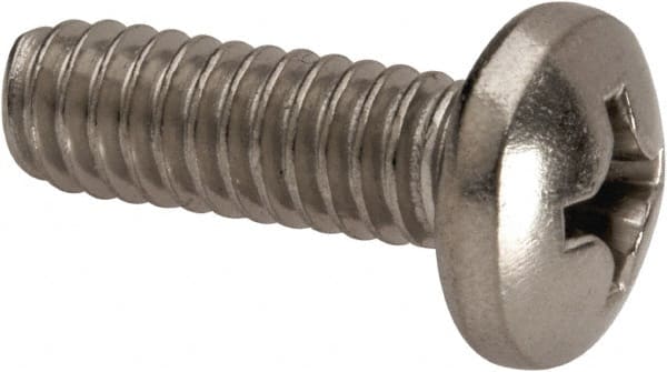 Value Collection W55768PS Machine Screw: 1/4-20 x 3/4", Pan Head, Phillips 