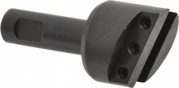 1-1/8" Head, 1/2" Shank Diam, 1 Bit Per Cutter, 1/4" Tool Bit, Fly Cutter