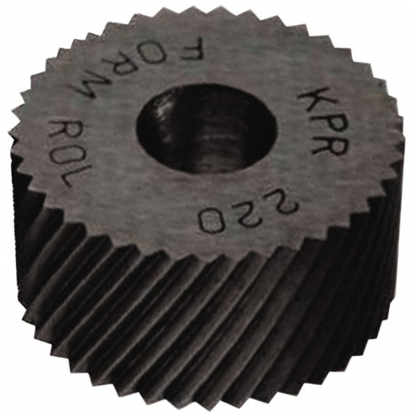 Made in USA KRR-128 Standard Knurl Wheel: 3/4" Dia, 80 ° Tooth Angle, Diagonal, High Speed Steel Image