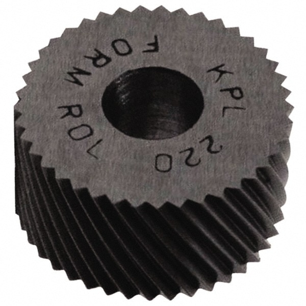 Made in USA KPL-160 Standard Knurl Wheel: 3/4" Dia, 80 ° Tooth Angle, Diagonal, High Speed Steel Image