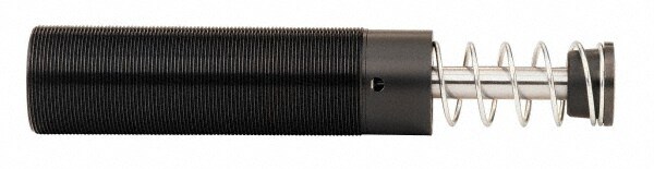 Male Button Shock Absorber: 0.375" Rod Dia, 1.25" OD, 0.91" Stroke, 1-1/4-12 Thread