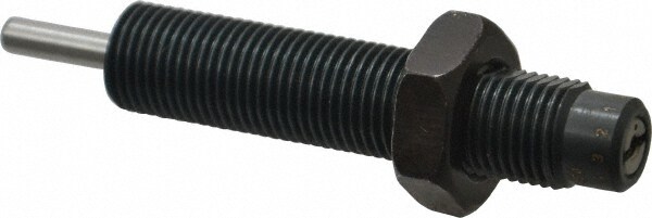 Male Button Shock Absorber: 0.19" Rod Dia, 0.46" OD, 0.5" Stroke, 9/16-18 Thread
