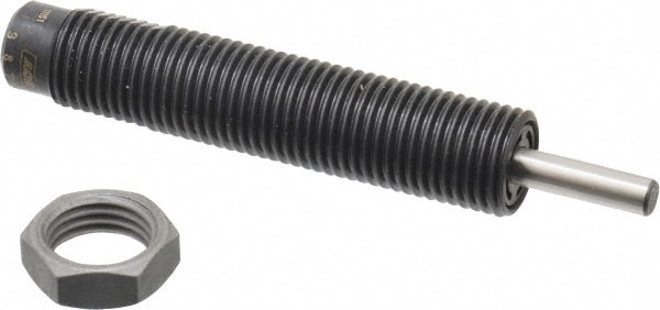 Male Button Shock Absorber: 0.19" Rod Dia, 0.46" OD, 0.5" Stroke, M14 x 1.5 Thread