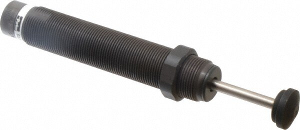 Male Button Shock Absorber: 0.25" Rod Dia, 0.88" OD, 1.58" Stroke, M25 x 1.5 Thread